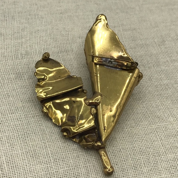 Copa Collection Brutalist Amethyst Brooch Pin - Picture 5 of 10